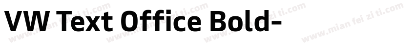 VW Text Office Bold字体转换